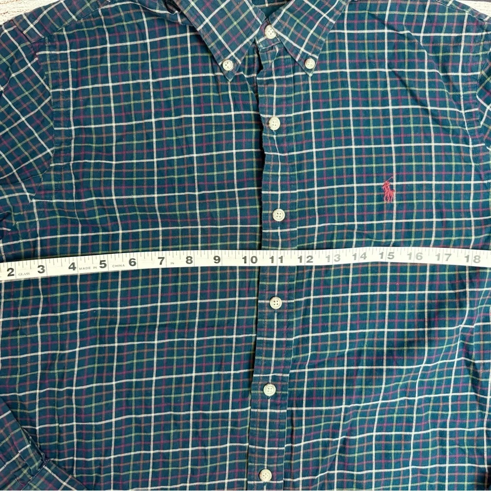 Polo by Ralph Lauren Navy Plaid Button-Down Shirt Men’s Medium
